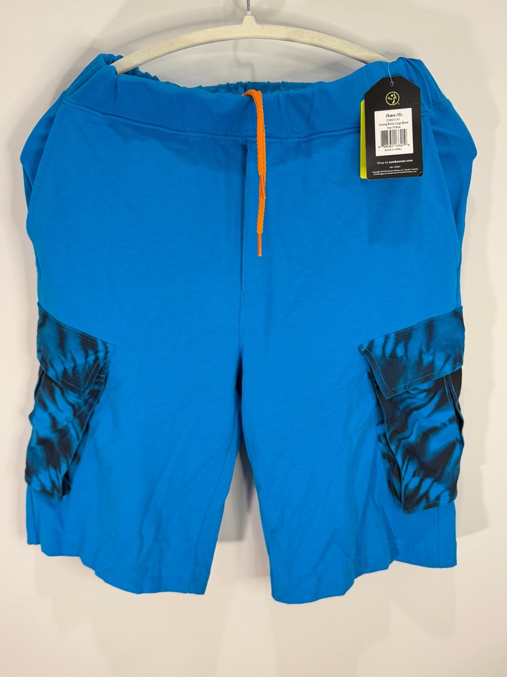 Size XS Men’s or S/M Women’s - Zumba Dancing Warrior Cargo Shorts Colorblock